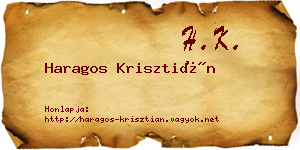 Haragos Krisztián névjegykártya
